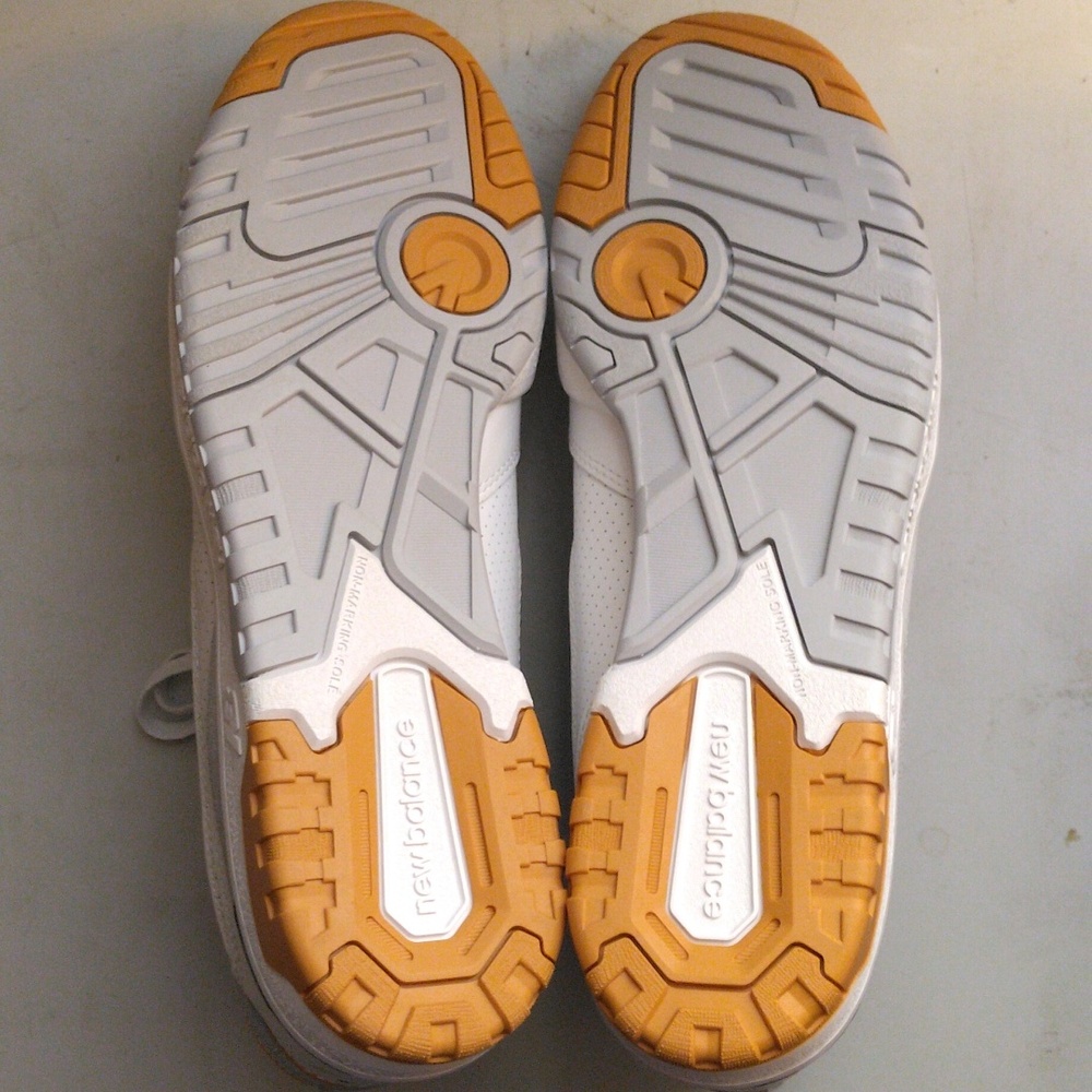 New Balance 650 White Orange Canyon Size 12 - Picture 4 of 4